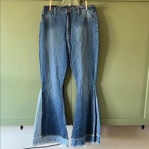 Fashion Nova Blue Flare Jeans